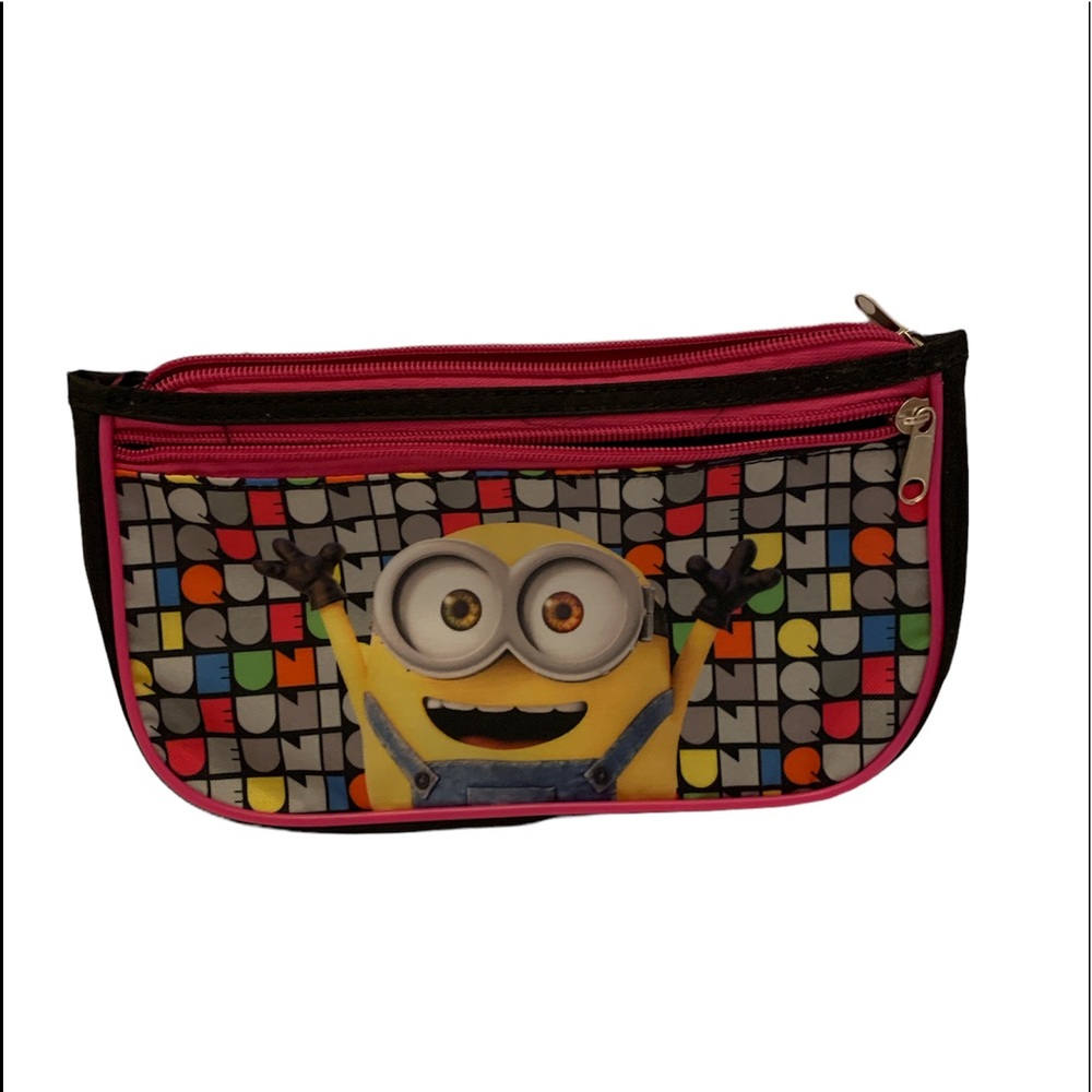 Despicable Me Graphic Minions Double Zippered Case Pouch.